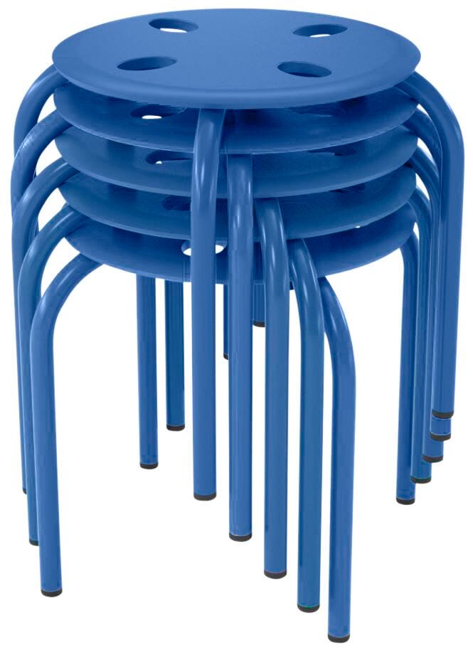 Classroom Select Prima Stool, 12-Inch Seat Height, Blue, Set of 5 2027845